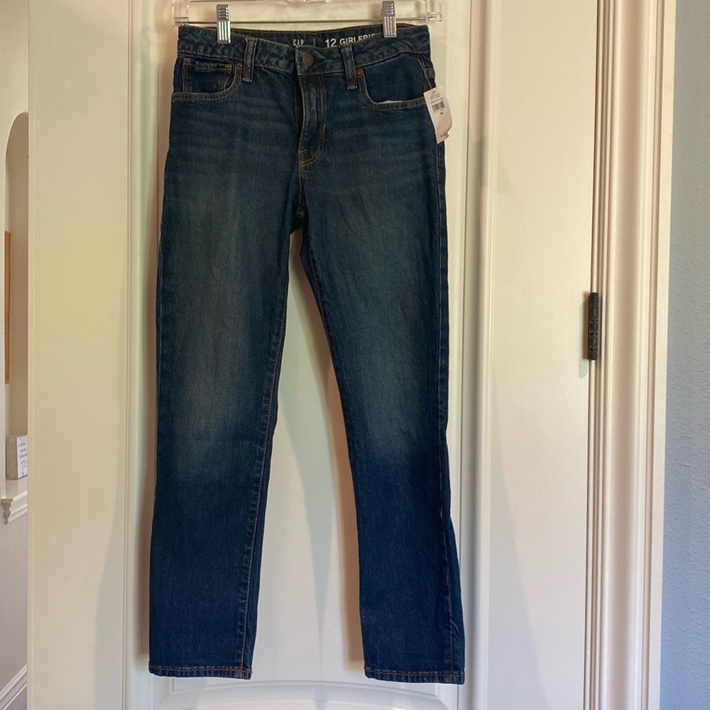 Gap girls jeans girlfriend cut size 12 NWT